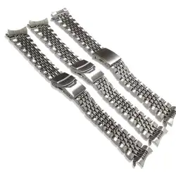 22mm 316L Stainless Steel Specific Curved End SKX007 Bead of Rice Watch Band Strap Fit for SKX007 SKX009 SKX173 Watch