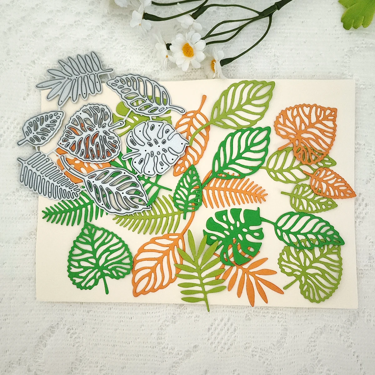 Trees and Leaves Card Cutting Dies Stencils For DIY Scrapbooking Decorative Embossing Handcraft Die Cutting Template