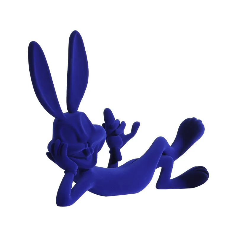 

Simple Rhine blue animal cartoon bunny decorative ornament
