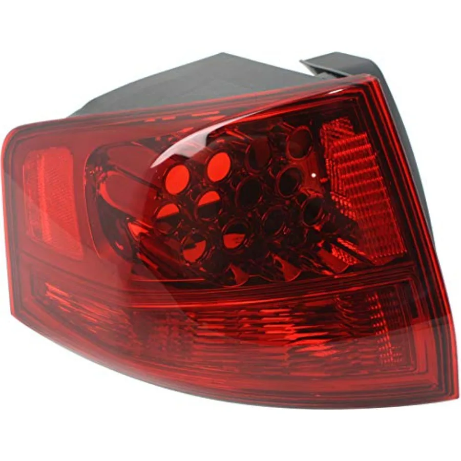 

Tail Light Compatible with 2010-2013 Acura MDX Driver Side Outer Black Durable ABS Plastic Enhanced Visibility LED Design