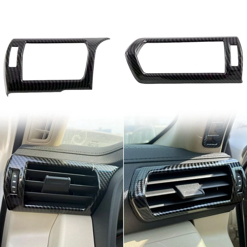 For Toyota Land Cruiser J300 LC300 2022 2023 Front Side Air Vent Outlet Cover Trim Decoration - ABS Carbon Fiber