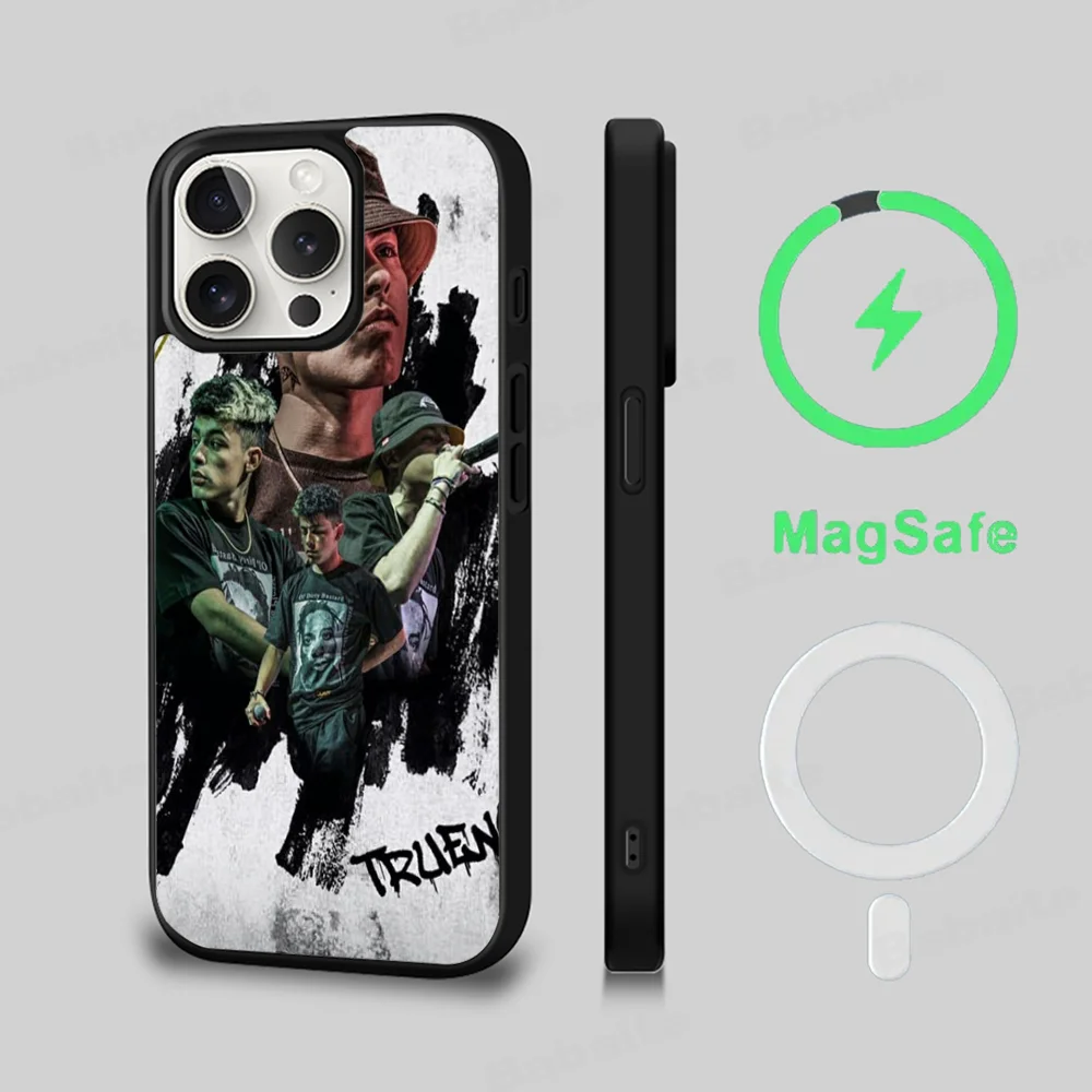 

T-Trueno Rapper Phone Case Magnetic Case For IPhone 16 14 13 12 11 15 Pro Max Plus For Magsafe Wireless Charge Cover