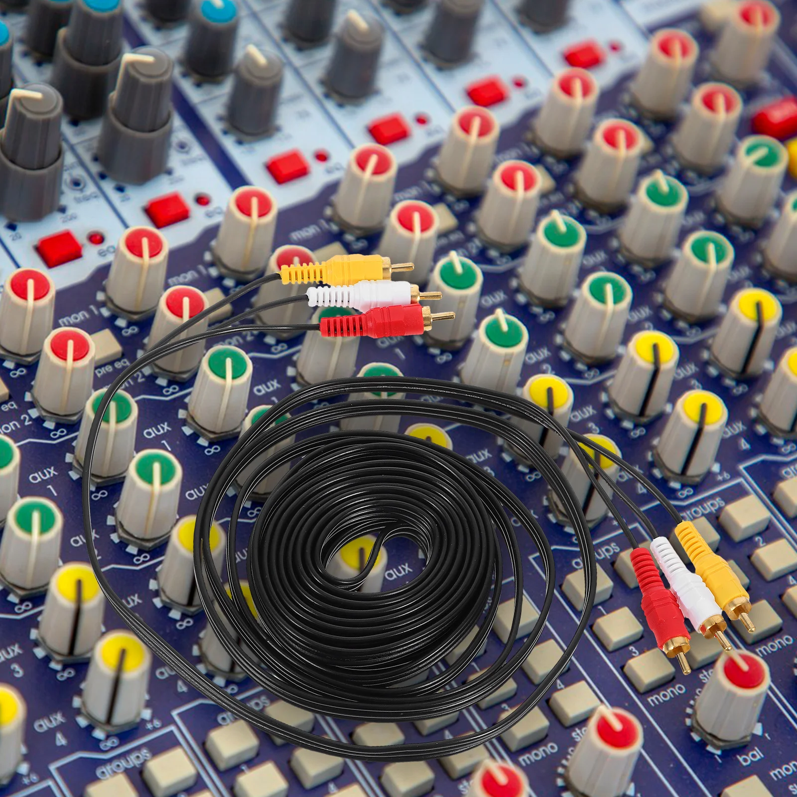 

Audio Video Cable 3Rca Male To Female For Dvd Player Extension Cord Copper- Steel Core Splitter Multi Device Connection