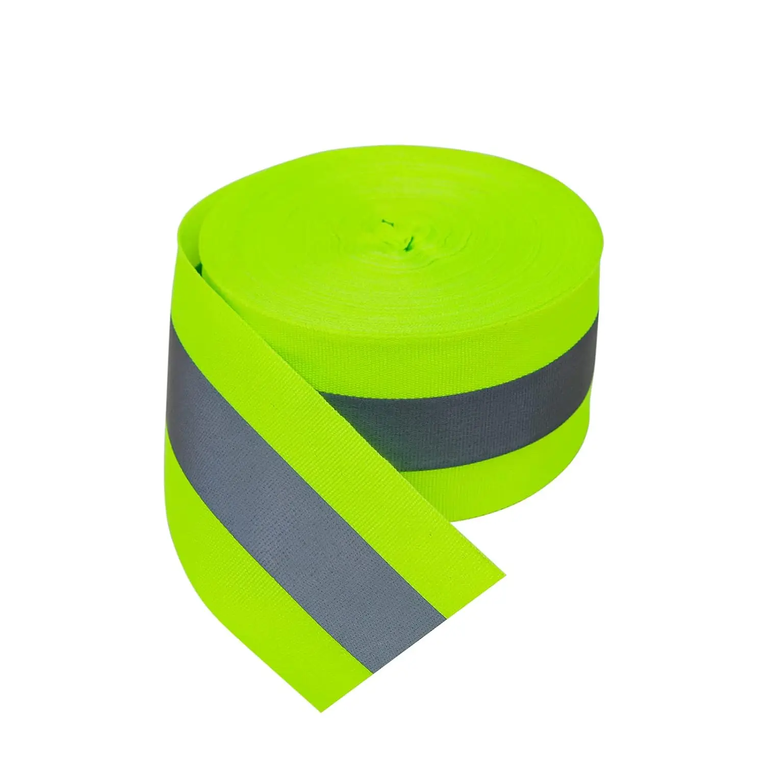 

2"x66ft Sew On Reflective Tape for Clothing, Bags & Raincoats - High Visibility Safety Trim, Green