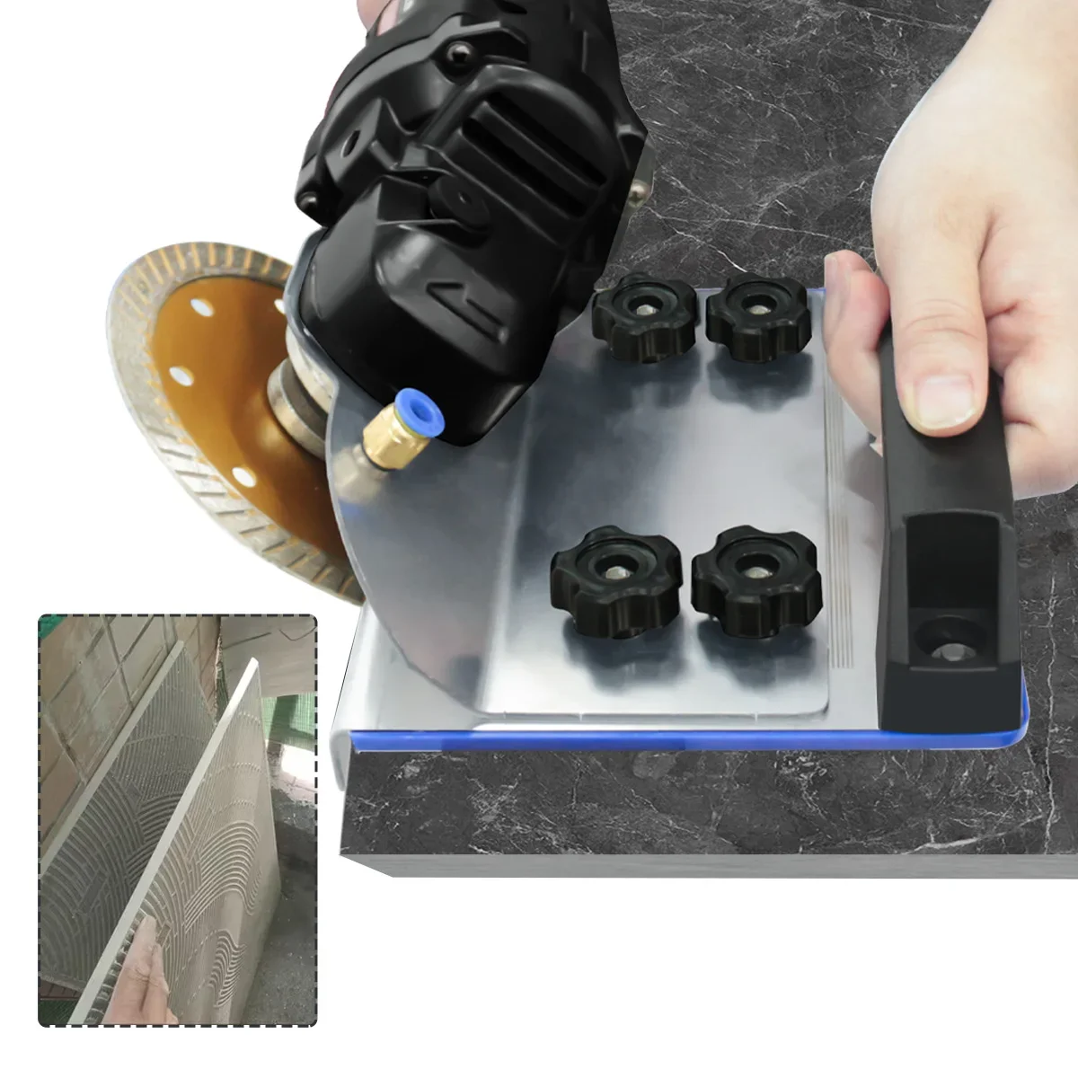 

Angle Grinder Stand for Tile 45 Degree Chamfer Cutting 45° Angle Tile Chamfering Tool for Cutting for Cutting Tile Ceramic Ston