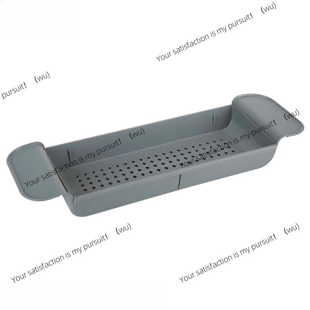 Expandable Non-Slip Bathtub Caddy Adjustable Storage Organizer Bathroom Accessories Loofahs Razors Washcloths Compact Design