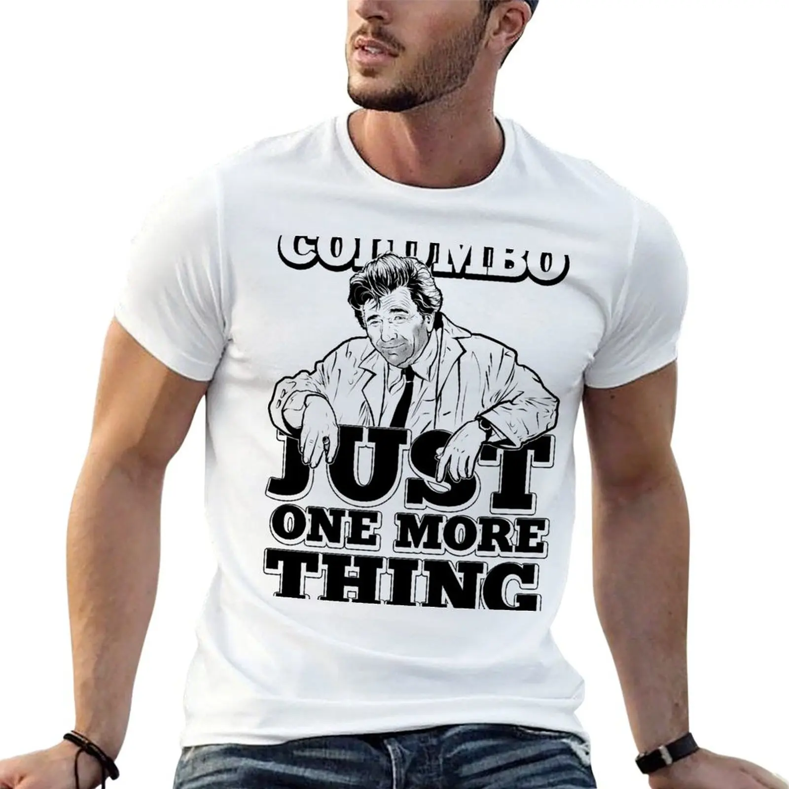 Columbo T-Shirt blue archive cute tops plain t shirts men