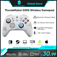 THUNDEROBOT G50S Wireless Gamepad 1000Hz Return Rate Three Mode Gaming Controller with Hall Trigger for PC/Nintendo Switch/Phone