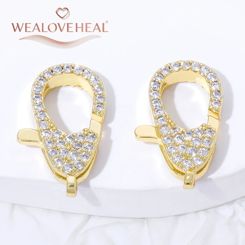 18K Gold Zircon Bracelet Clasp 4