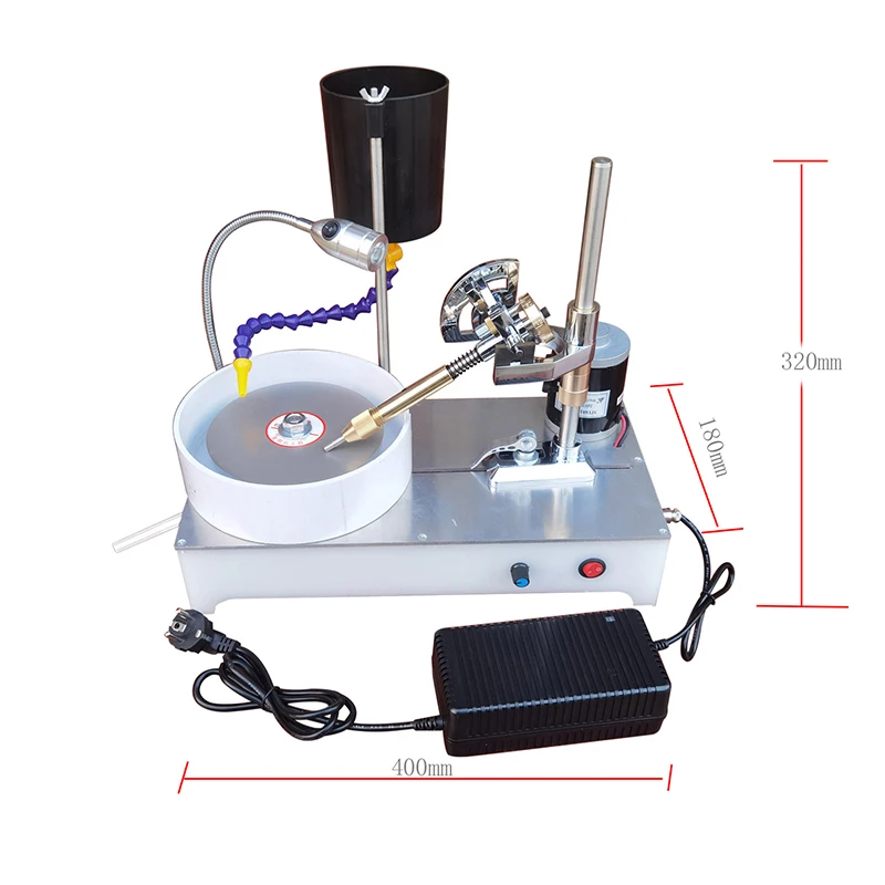 Precision Jewelry Stone Polishing Machine Molding Machine Gem Faceting Machine DC Stepless Speed Gem Angle Grinder