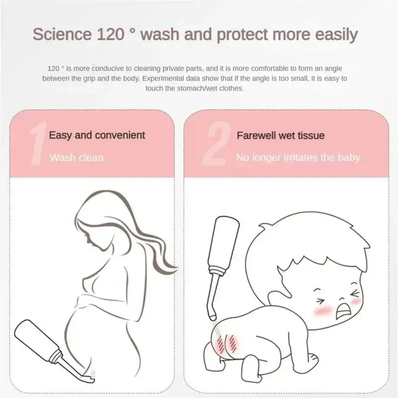 

500ml Portable Bidet Spray Handheld Travel Bidet for Pregnant Women Baby Cleansing Water Washer Bottle Baby Showers Mom Bottle