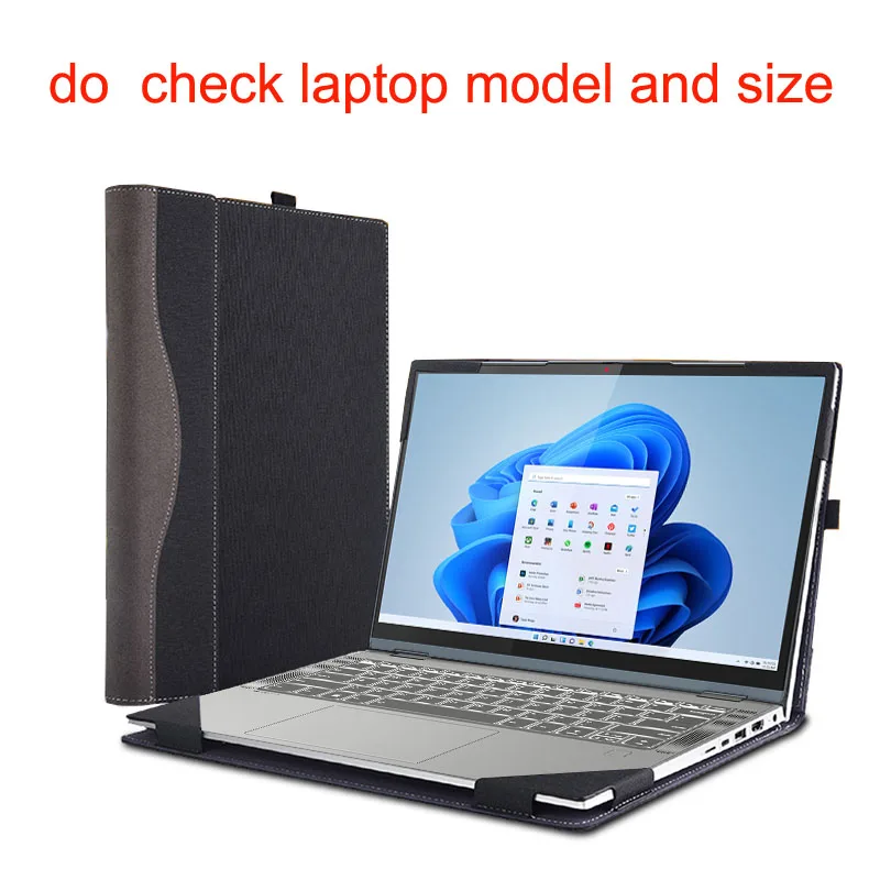 Case For Lenovo IdeaPad Flex 5 14ALC7 14 Laptop Sleeve Detachable Notebook PC Cover Bag Protective Pu Skin Gift