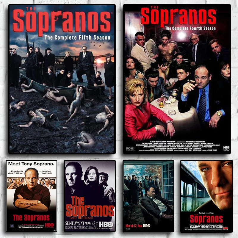 The Sopranos Classic Movie Nordic Modern Art Home Decor Picture Posters Canvas Painting Poster Bedroom Living Sofa Wall Decor