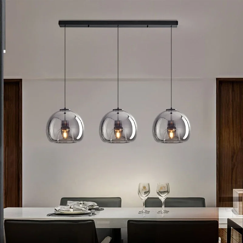 

LED Glass Pendant Light light luxury pendant Lamp Deco Nordic Hanging Light Fixtures Bedroom Modern Luminaire Suspension lamp