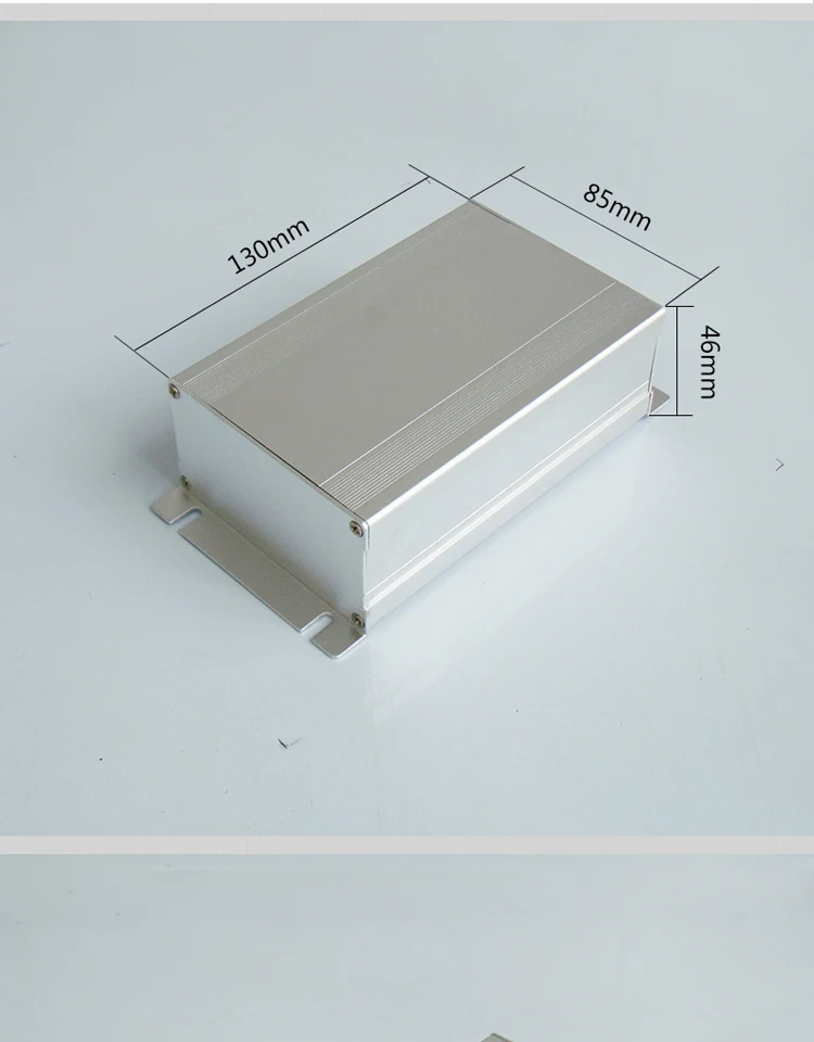 85 * 46 aluminum alloy pcb shell power amplifier box can be fixed battery resistance chassis heat dissipation aluminum   8063