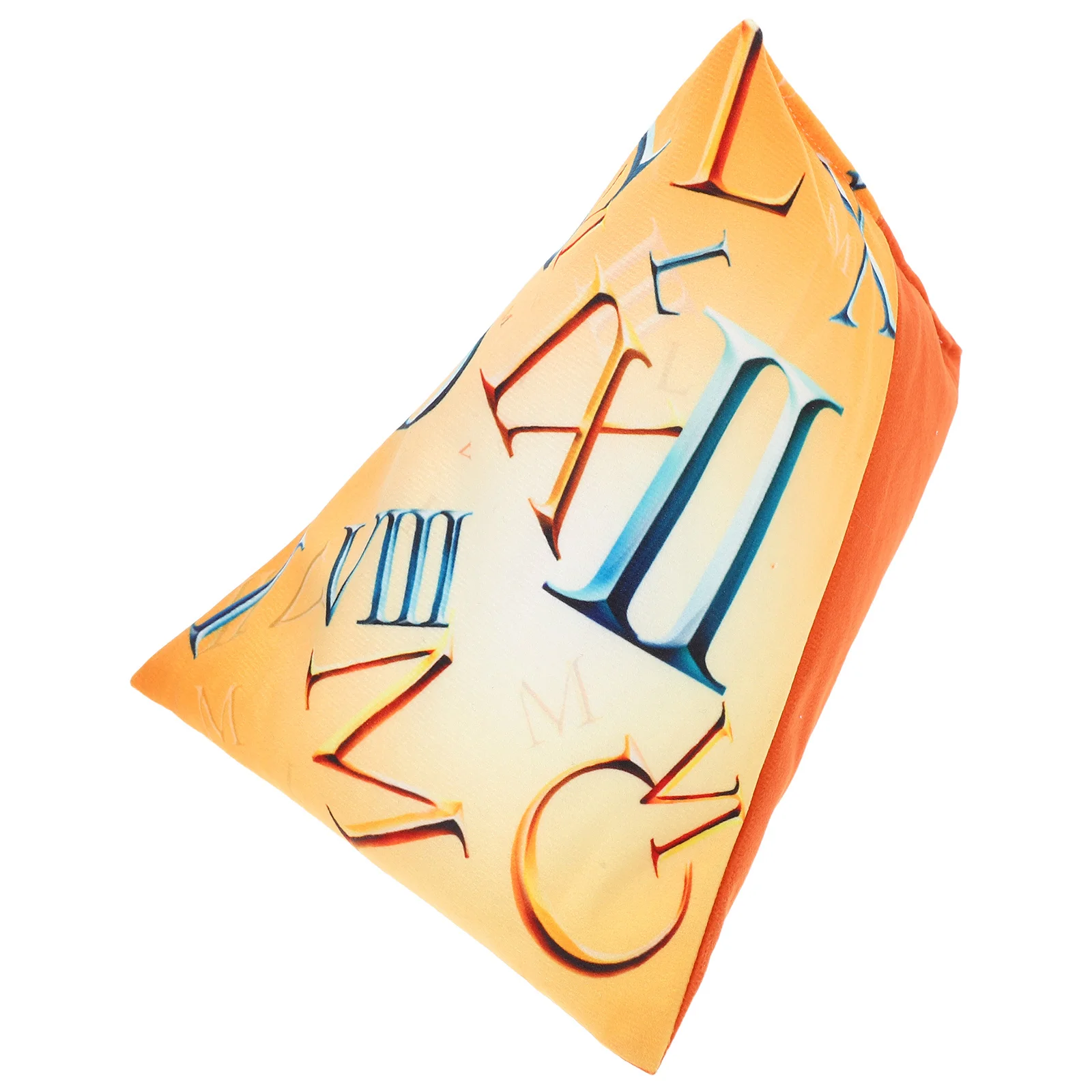 وسادة قراءة مثلثة، حامل أصفر قابل للتعديل لمشاهدة فيديو الهاتف، تصفح بدون استخدام اليدين على أرضية سرير الأريكة