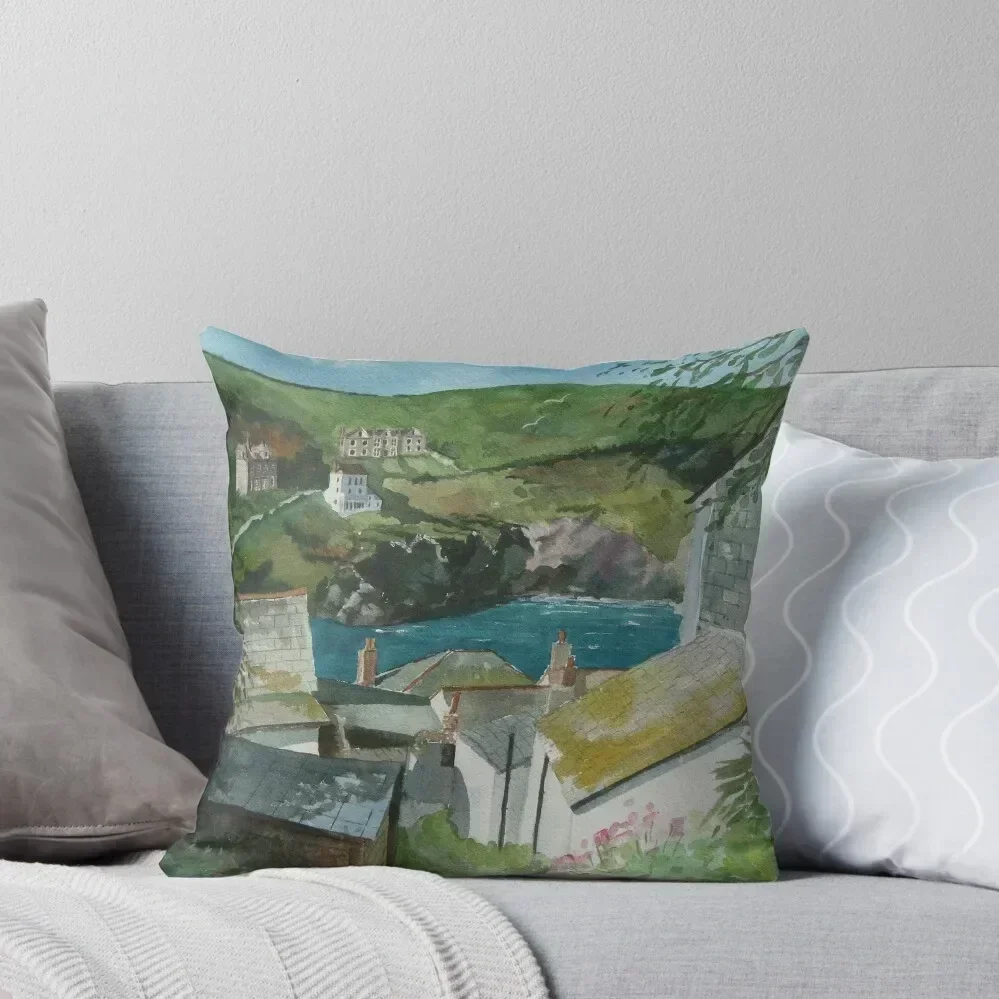 

Down to the Sea - Port Isaac, Cornwall Throw Pillow Sofas Covers christmas ornaments 2025 Pillow Covers Decorative pillow