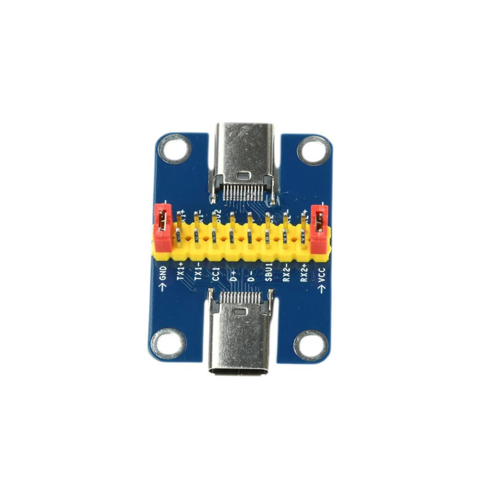 Type-C Male to Female/Female to Female Test Board USB 3.1 Reversible Plug 2.54mm Pin Header Adapter Expansion Board