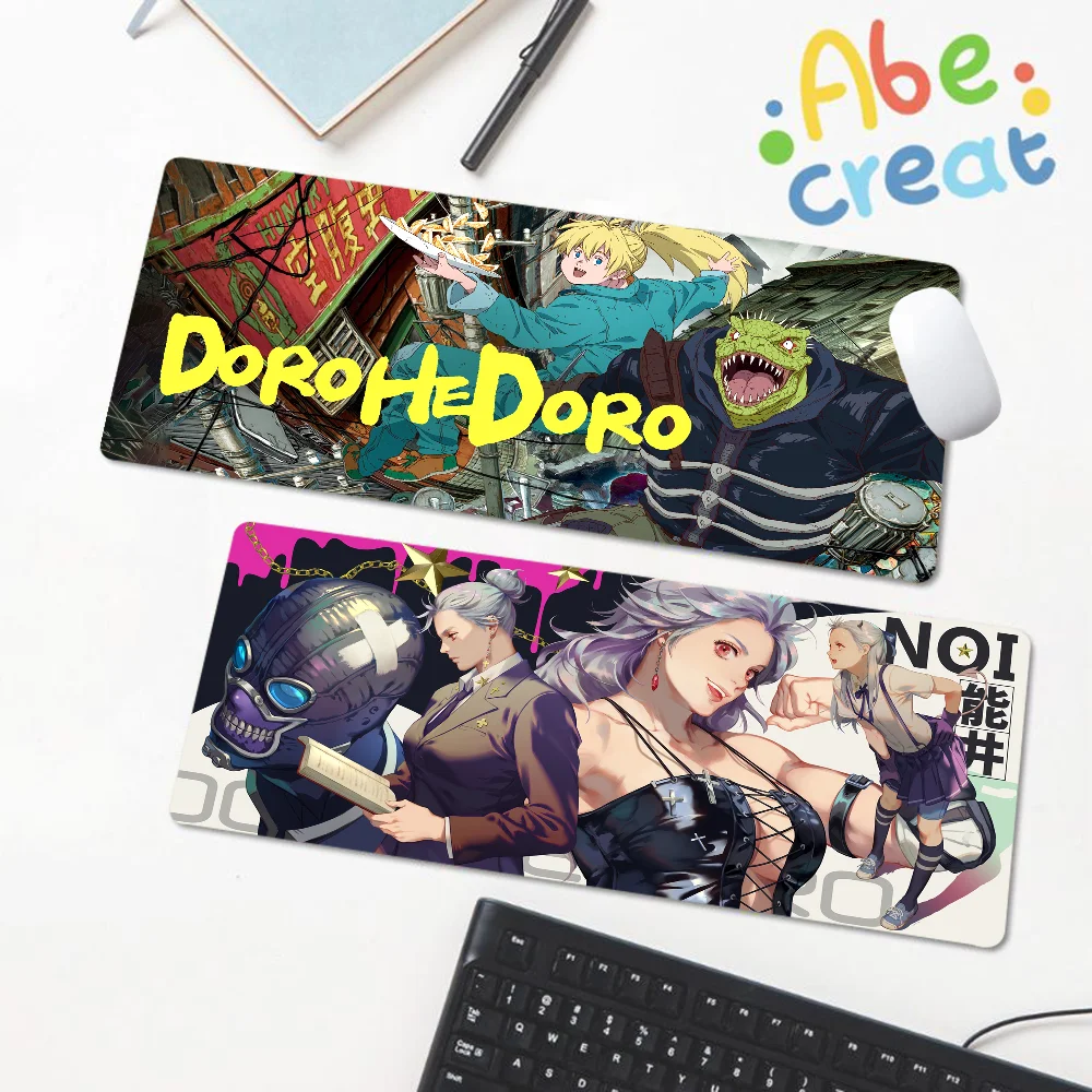 Dorohedoro Anime Rubber XXL PC Gaming Mouse Pad Gamer Desk Mats Keyboard Pad Mause Pad Muismat Desktop Mat