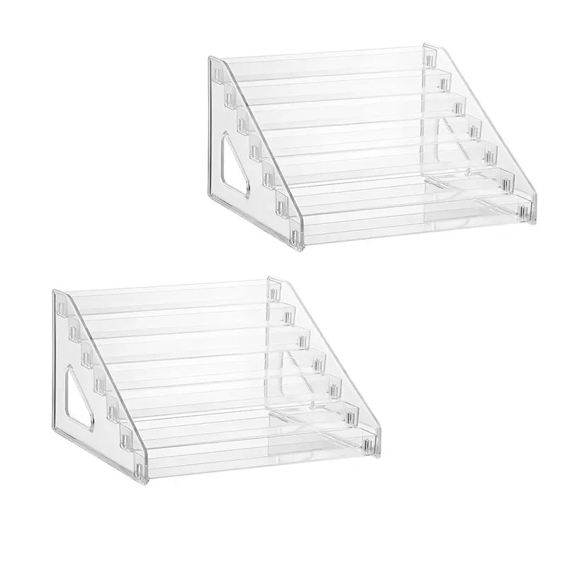 

A71Z For Hot Wheels Car Display Shelf- Clear 7-Layer Storage Case 2-Pack Design Organizer