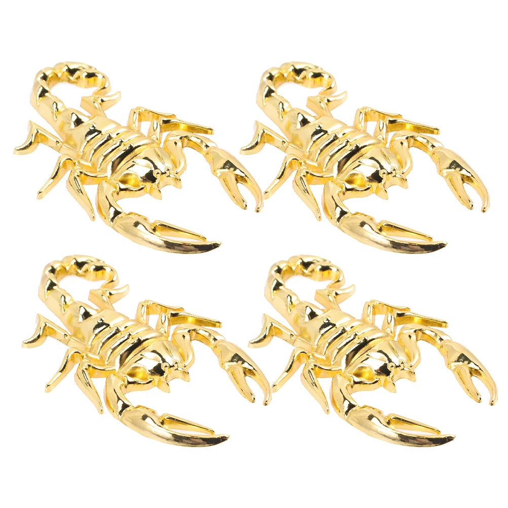 

4 PCS Car Stickers Automotive Badge 3d Decal and Motorcycle Badges Emblems Decals Zinc Alloy Bumper for Cars