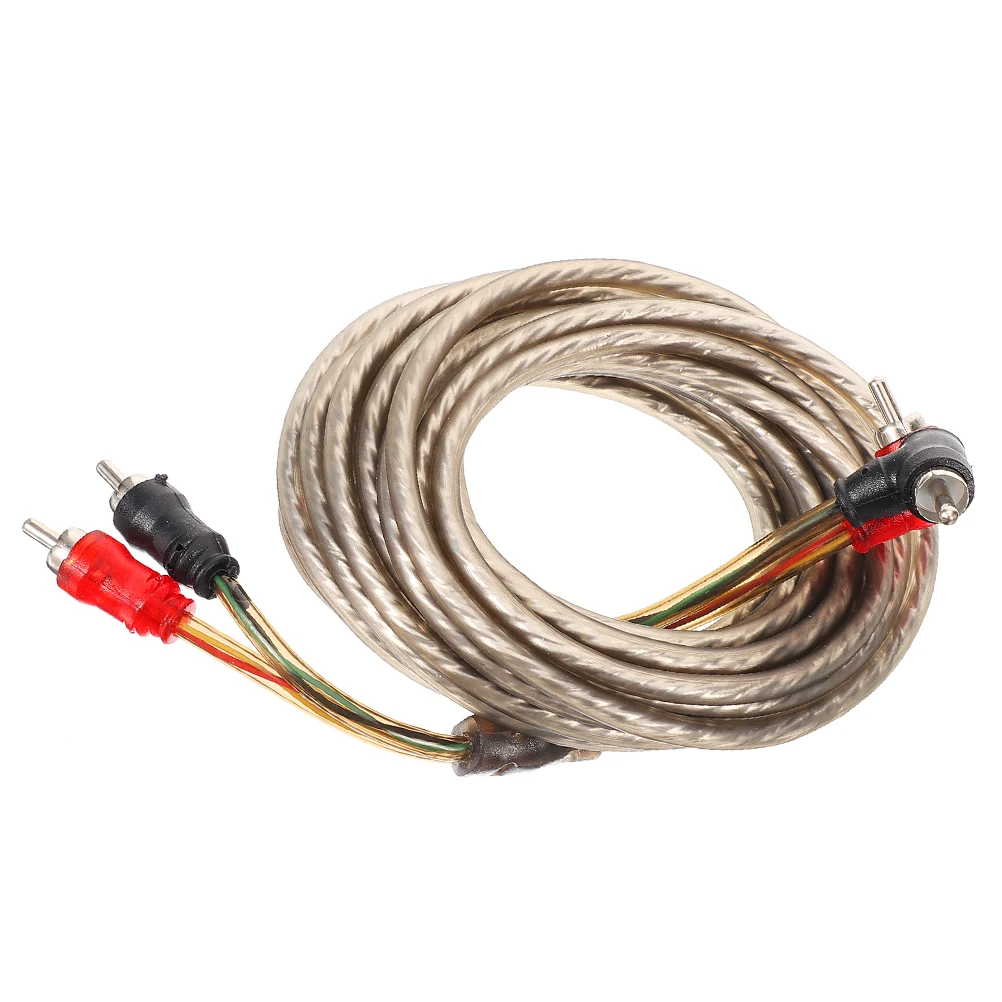 

Car Audio Cable Amplifier Wiring Kit Copper Subwoofer Wire RCA Speaker Connectors Bare Wire Adapter Car Models