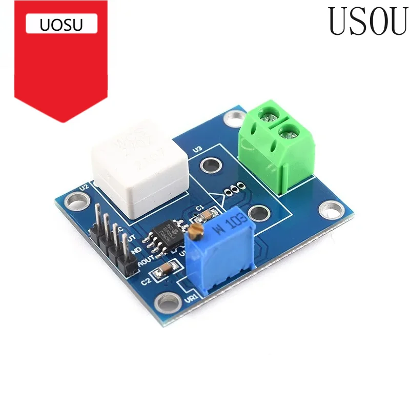 WCS2702 Current Detection Sensor, Adjustable 2A Short-Circuit & Overcurrent Protection Module, DC 5V