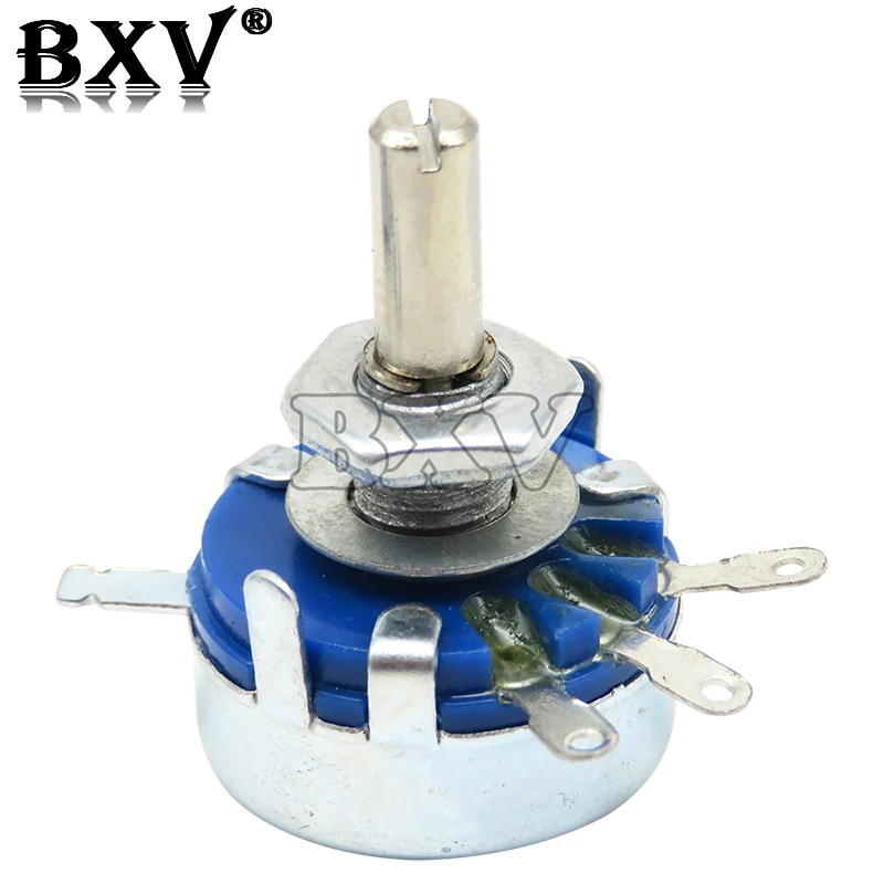 5 قطعة WH5-1A 1k 2k 10k 47k 4k7 470r 100k 470k 220k 1k5 22k 1m أوم 3-محطات عمود مستدير الروتاري تفتق الكربون الجهد