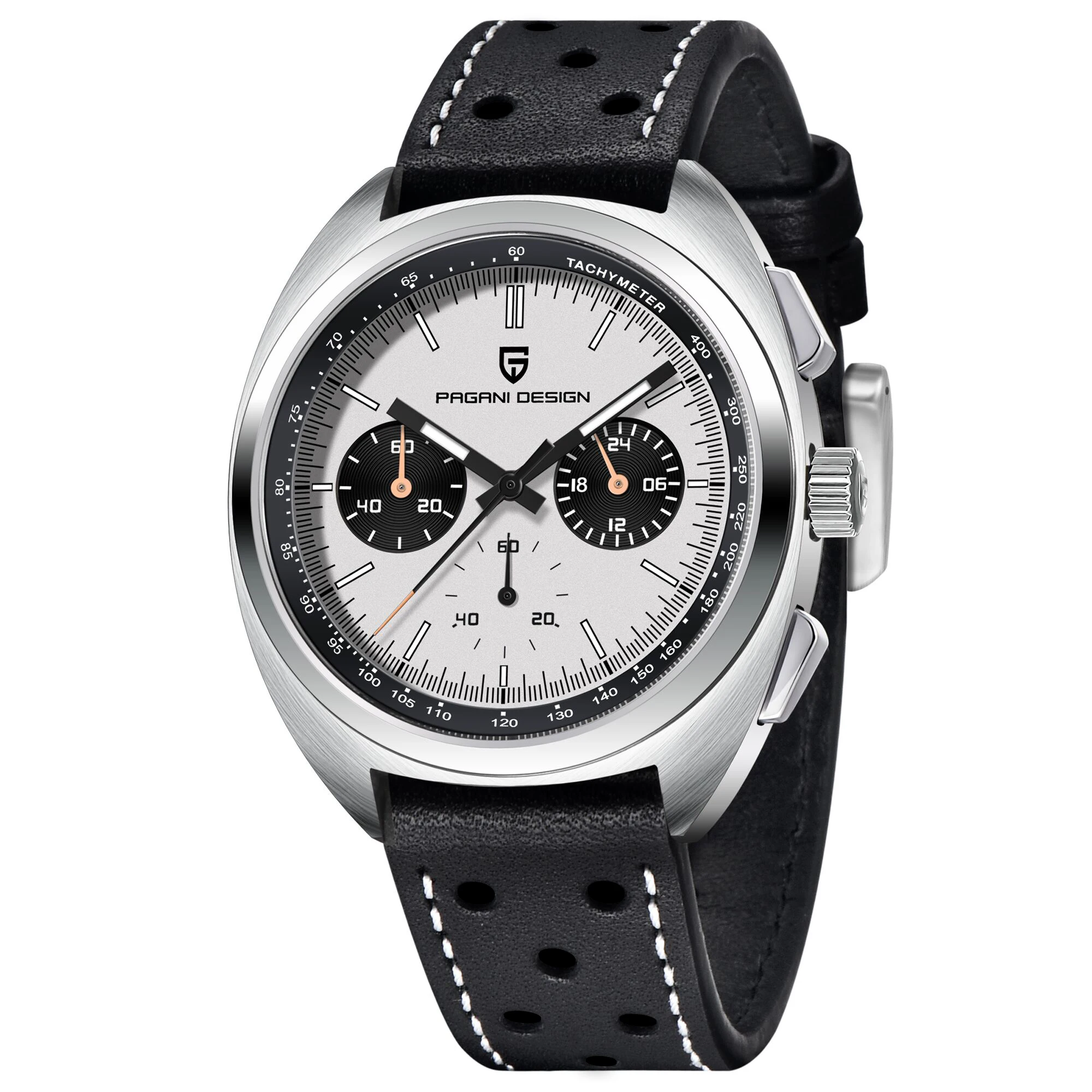 

PAGANI DESIGN 2024 New Panda Dial Mens Watches Retro Pilot Quartz Watch For Men Sport 100M Waterproof Chronograph Wristwatch Men