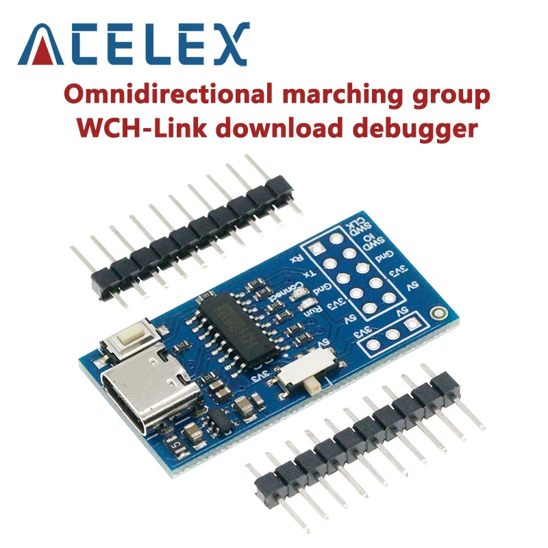 Omnidirectional marching group WCH-Link download debugger Qinheng RISC-V framework MCU debugger SWD interface