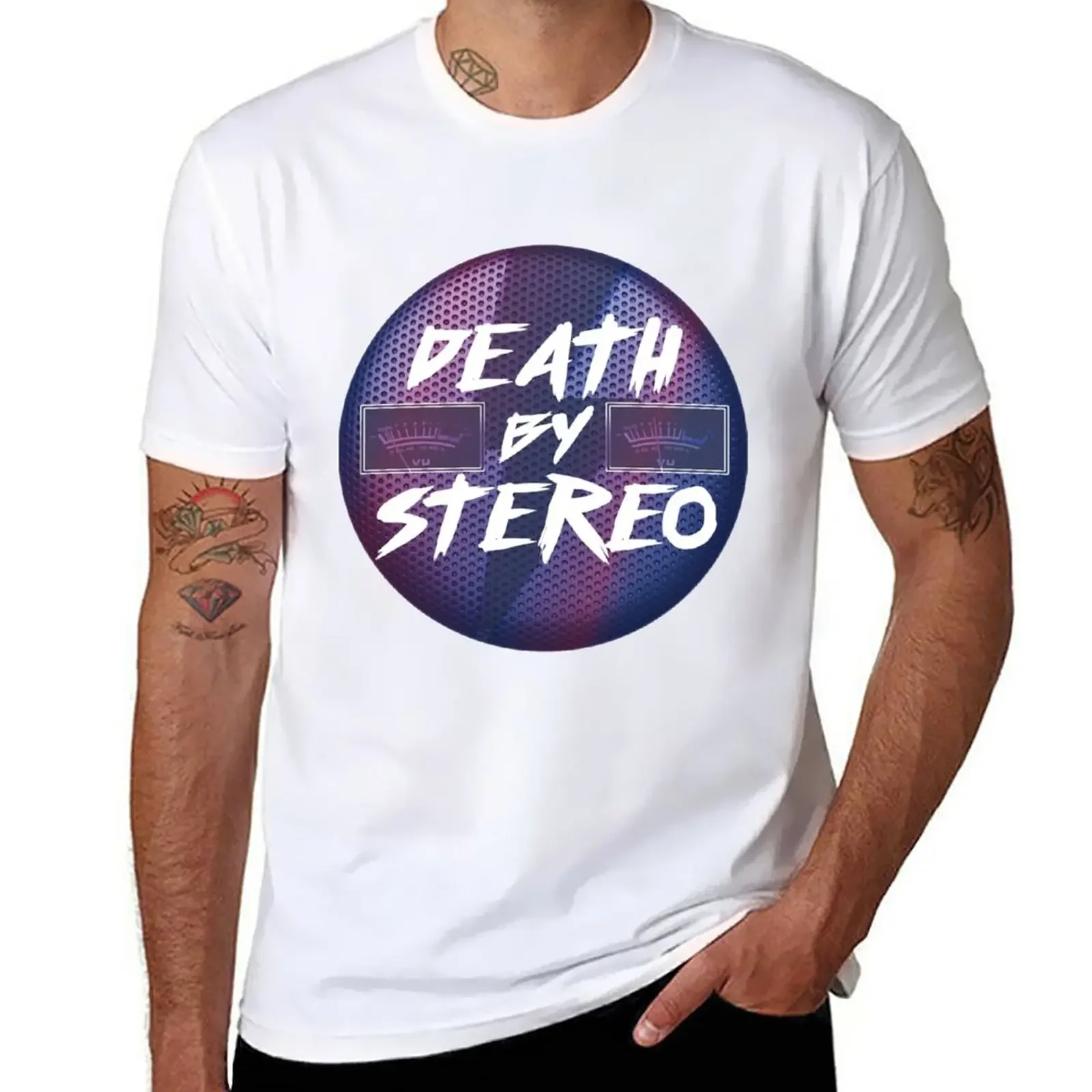 Death by stereo T-Shirt quick-drying quick drying vintage clothes mens cotton t shirts