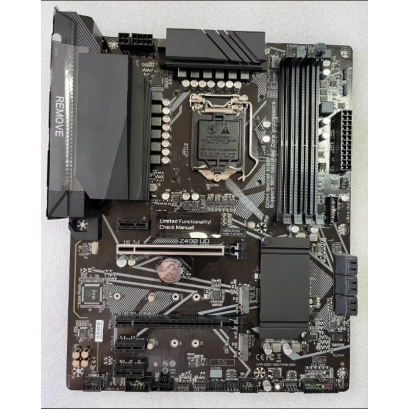 

Игровая материнская плата Gigabyte Z490 UD LGA1200 с поддержкой процессоров 10-го и 11-го поколений, DDR4