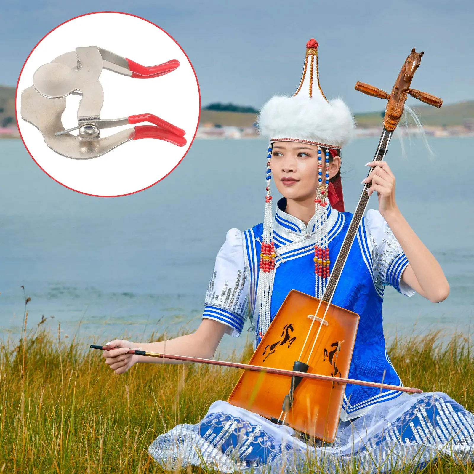 Профессиональный металлический глушитель для морин-хурра (для тренировок), для струнных инструментов с головой в виде конской головы, для тихой практики, премиум-звук