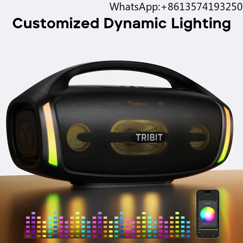 【Más Vendido】Altavoz Inalámbrico Tribit de 200 Watts StormBox Blast 2, Altavoz Portátil XBass con Luz LED, Resistente al Agua IP67, 30 Horas de Reproducción