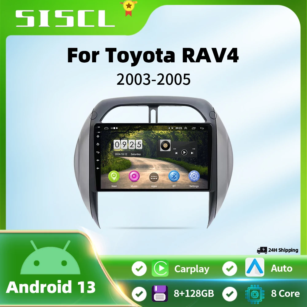 

2 din Android Auto Carplay Car Radio Multimedia For Toyota RAV4 2003-2005 Car Android Car play Video Stereo GPS No 2din DVD