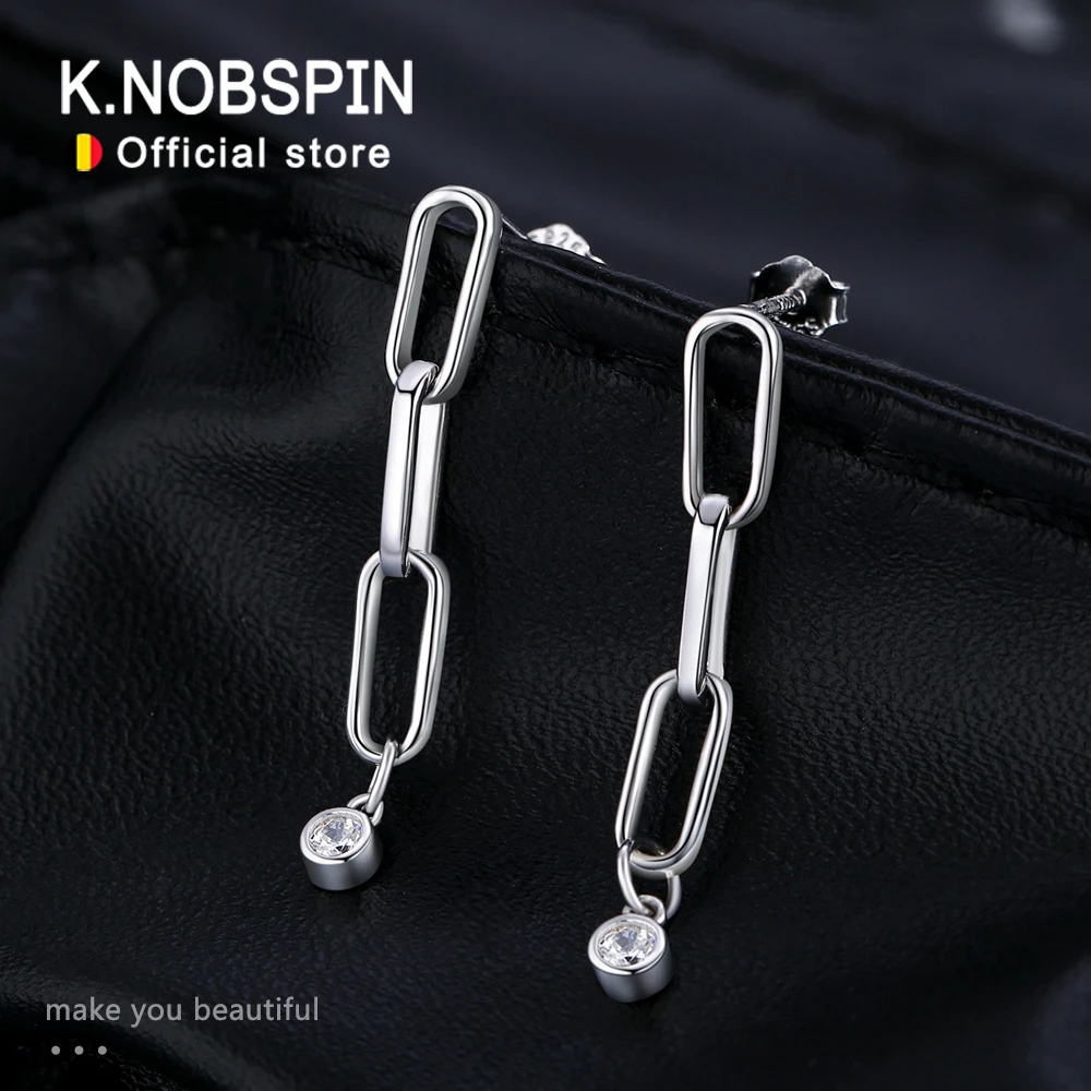 

Серьги-кисточки KNOBSPIN D VVS1 с муассанитом 2,5 мм для женщин, сертифицированные GRA, изысканные ювелирные изделия, подарки, серьги из стерлингового серебра 925 пробы