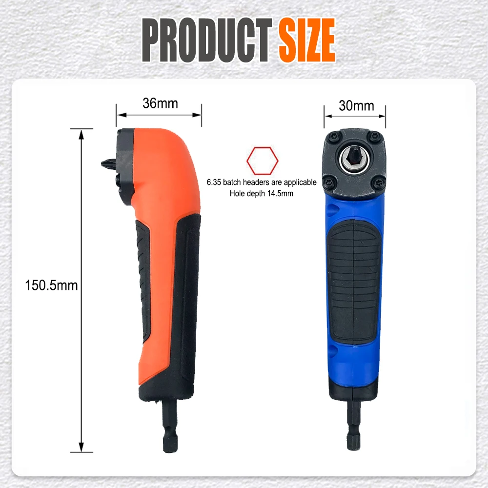 90 Degree Bit Corner Electric Screwdriver Right Angle Extension Driver Adapter Suitable for Repair Installation In Small Space