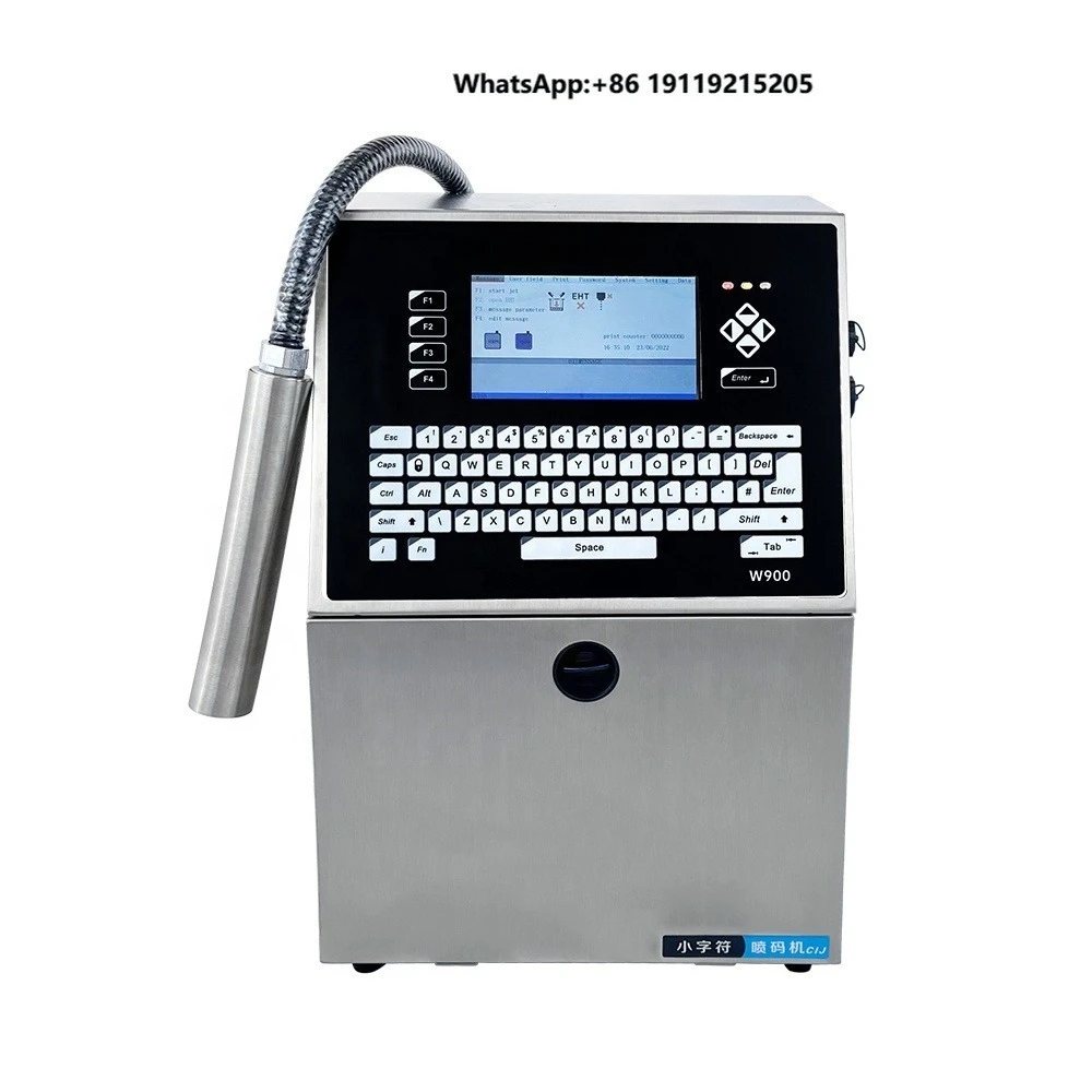 Newest Auto Cleaning Inkjet Printer Cij Printer Manufacturers Industrial Ink Jet Printer Date logo Batch Code Printing Machine