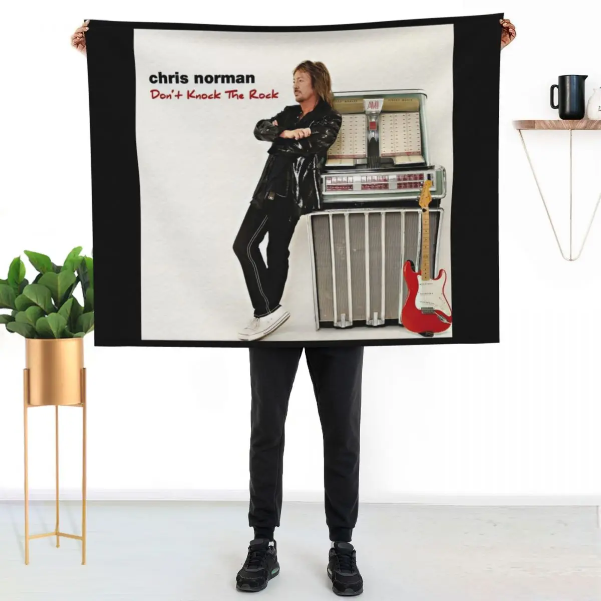 Chris Norman dont knock the rock Throw Blanket Flannels Sofa Quilt Luxury Throw decorative blankets ands Vintage Blankets