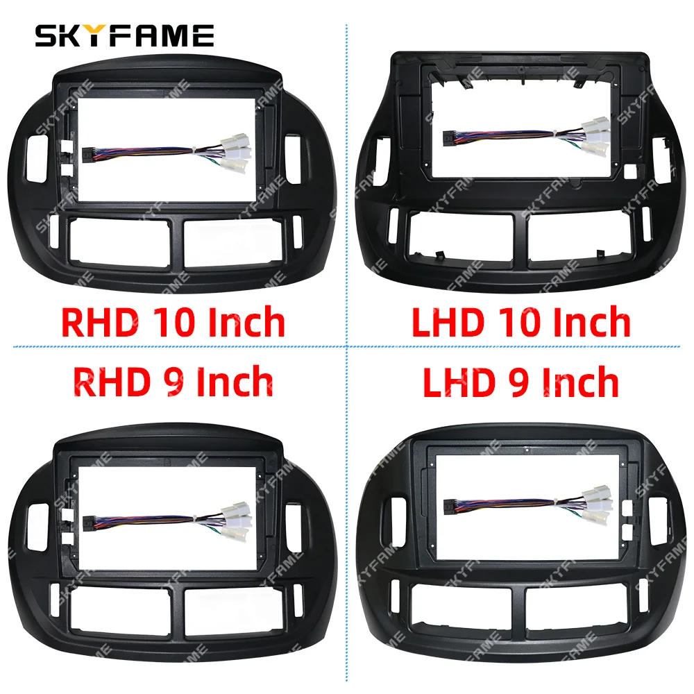 SKYFAME 9/10/12.3 Inch Car Frame Fascia Adapter Android Radio Dash Fitting Panel Kit For Toyota Previa Estima ACR30 Tarago