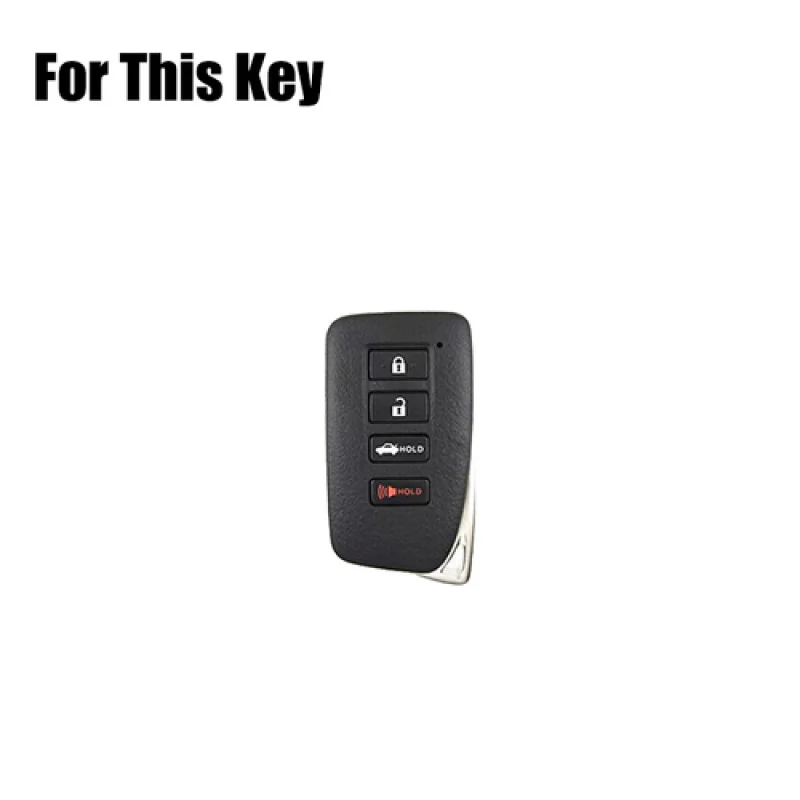 A + جلد الغزال مفتاح السيارة فوب غطاء حقيبة لكزس NX RX IS GS ES RC 200 250 300 #2