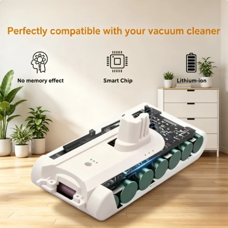 Compatible for DreameV8 V9 V10 V9P V9B XR VVN3 VVN4 Multi Model Compatible Battery Long Battery 5000mAh Rechargeable Battery