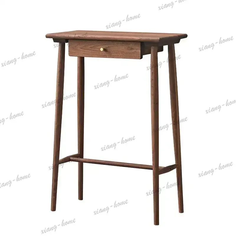 LJY Nordic Rustic Console Table Minimalist Aesthetic Premium Elegant Console Table With Drawers Design Mesa Furniture Living Roo