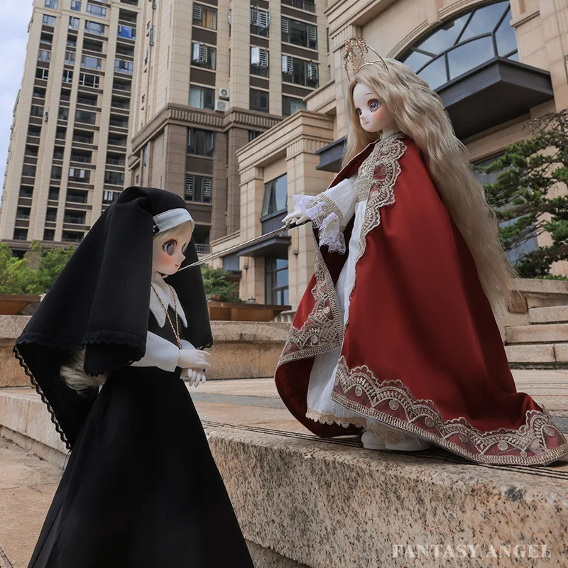 

Fantasy Angel Tamako 1/4 38.5cm BJD With LDS Momoko Body Resin Toys European Style of Dress for Pope and Nun Msd Doll