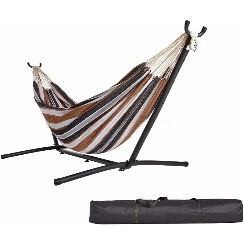 

Outdoor portable folding hammock swing with frame stand and outdoor bag