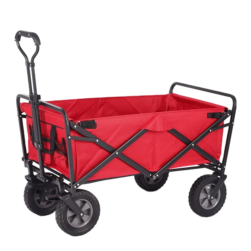 High Quality All Terrain Utility Garden Park Utility Kids Portable Beach Trolley Camping Folding Wagon Cart