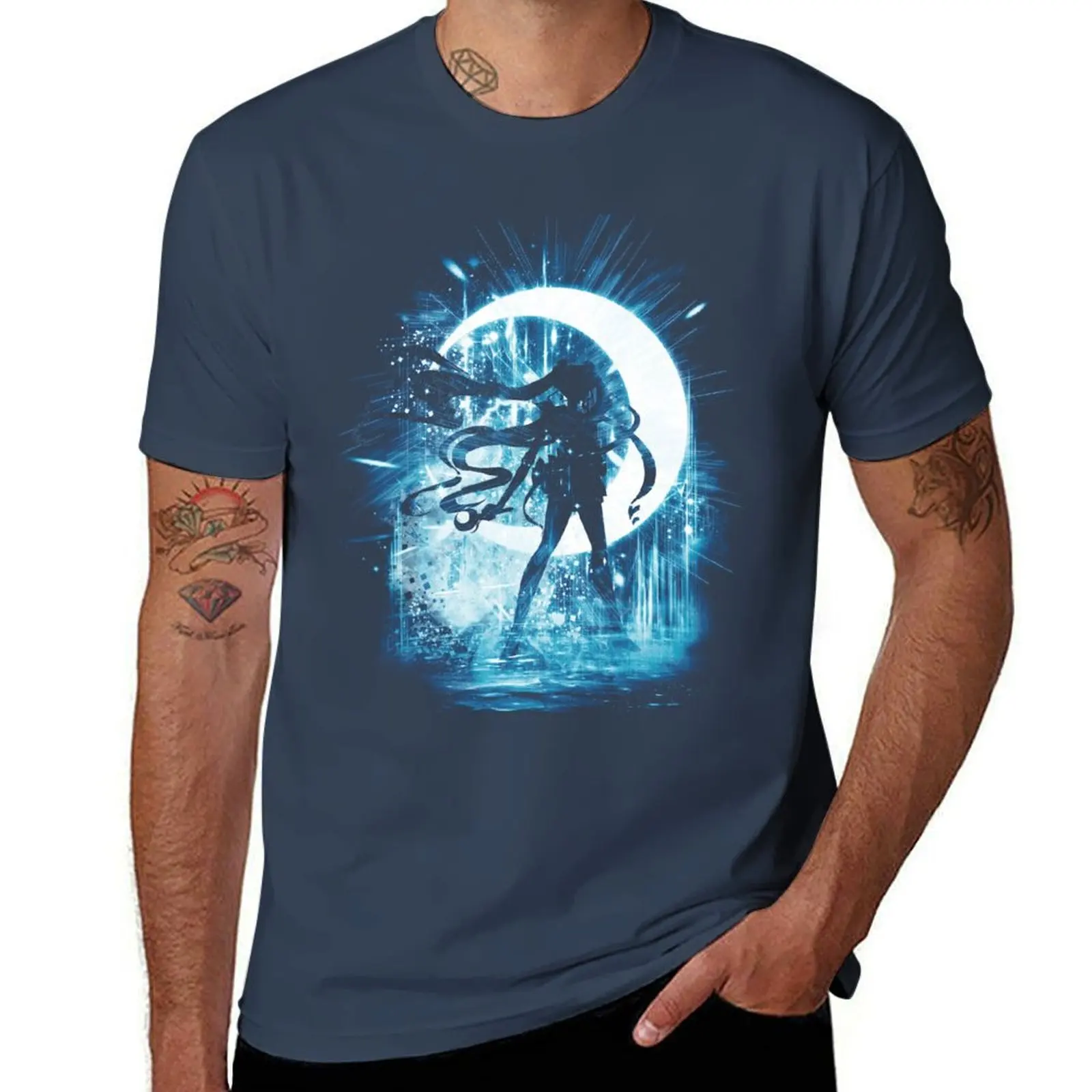

moon storm T-Shirt man clothes vintage graphic tee men t shirts