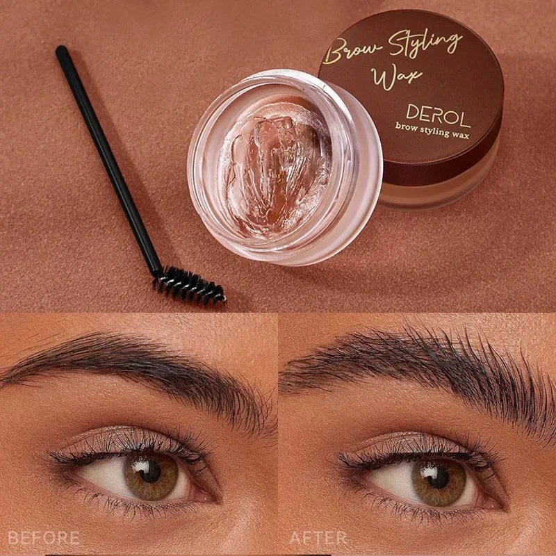 Crema de estilismo para cejas 3D, maquillaje de larga duración, Natural, de secado rápido, pomada para cejas salvajes, ajuste de Gel, cera, cosméticos para cejas, 1 Uds.