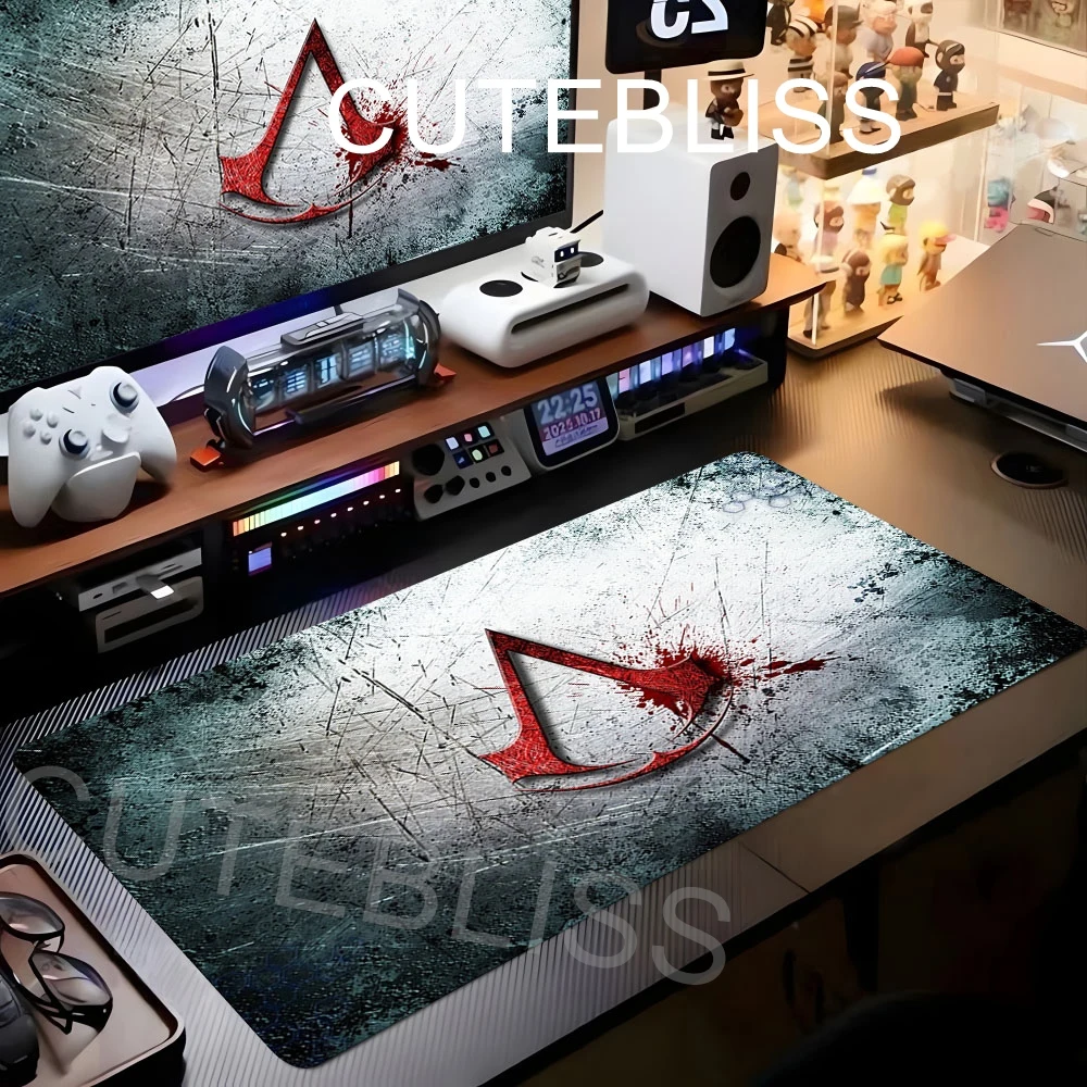 

90x40cm Large Gamer Mouse Pad A-Assassin S -Creed Laptop Non-slip Deskmat XXL Durable Keyboard Cabinet Gaming Office Accessories