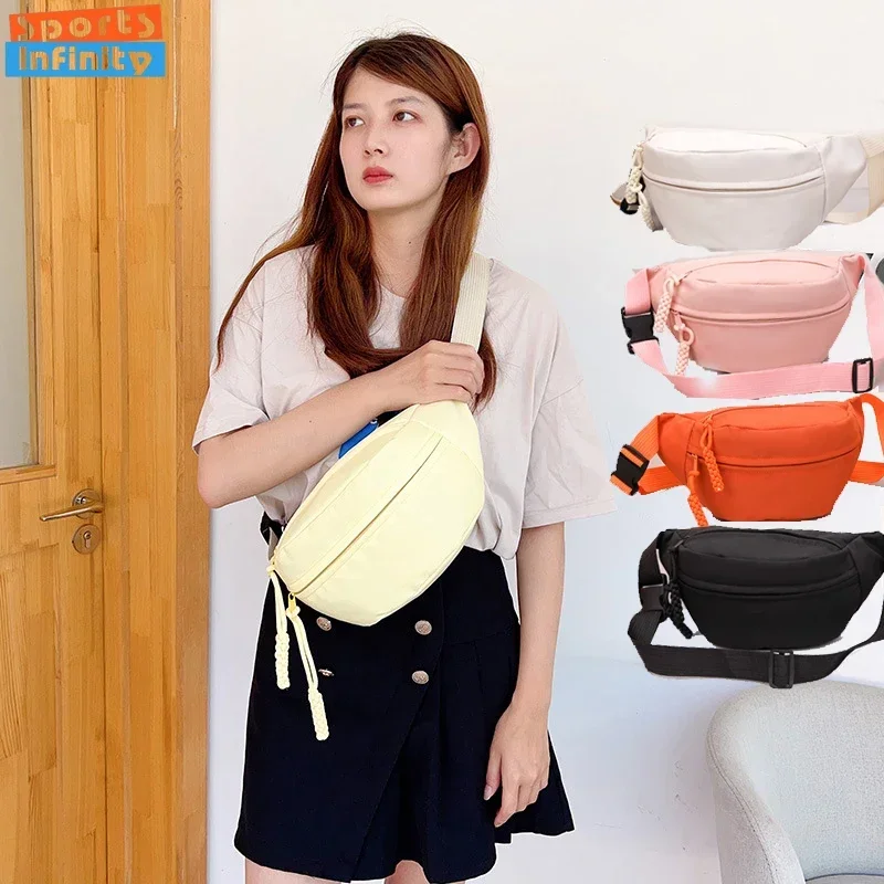 Korean Fashion Large Capacity Waistpack Women's Shoulder Bag Foreign Versatile Women's Bag Belt Bag Running Bag Cycling Bag